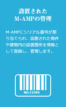 設置されたM-AMPの管理